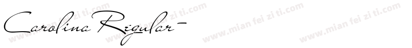 Carolina Regular字体转换